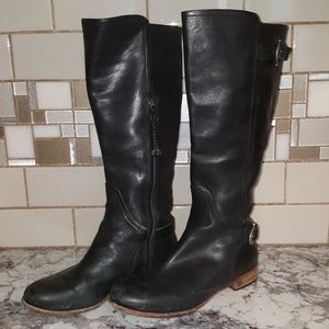 UGG Boots Black AMBERLEE Side-Zip Equestrian Sz 7